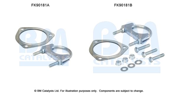 BM CATALYSTS szerelőkészlet, katalizátor FK90181