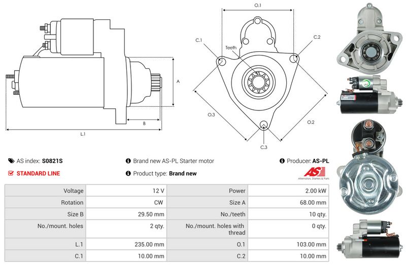AS-PL S0821S Starter