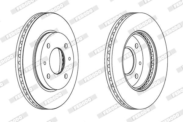FERODO DDF1577 Brake Disc