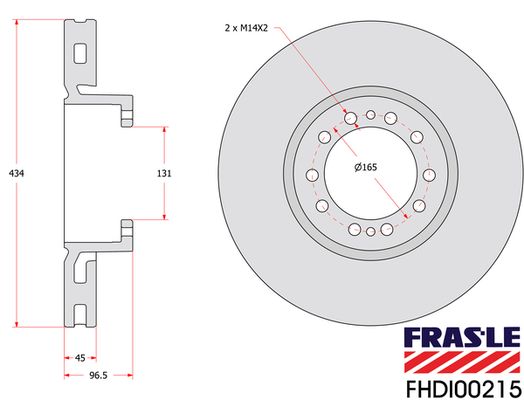 Brzdový kotouč FHDI00215