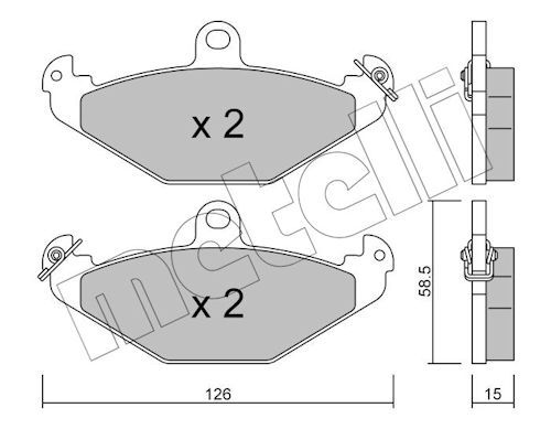 Plaquettes+de+frein+à+disque METELLI 22-0165-0