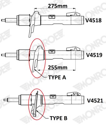 MONROE V4521 Shock Absorber