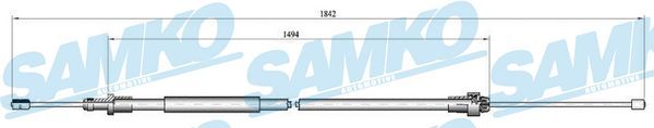 Тросовий привод, стоянкове гальмо, Samko C0094B