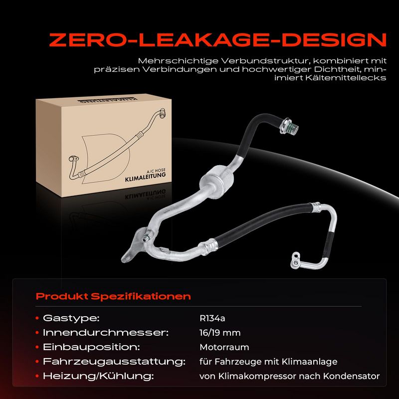 Frankberg 5481FB0001392 High/Low-pressure Line, air conditioning