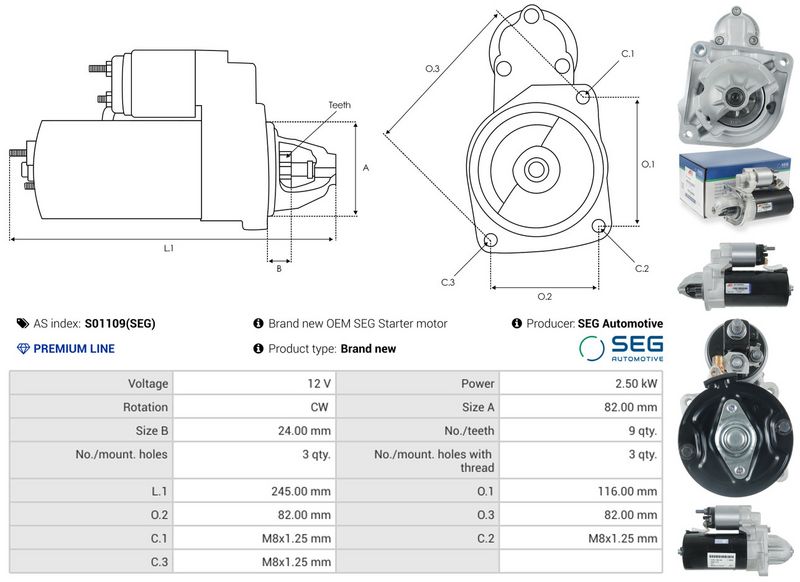 AS-PL S01109(SEG) Starter