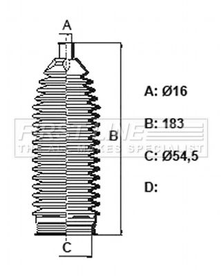 First Line FSG3447 Bellow Set, steering