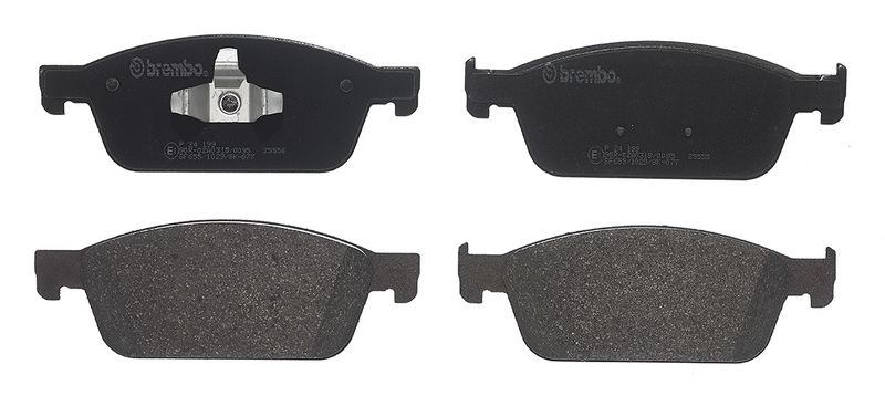комплект спирачно феродо, дискови спирачки BREMBO