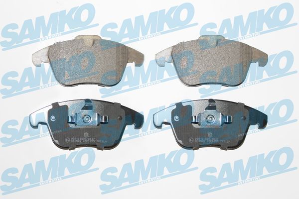 Комплект гальмівних накладок, дискове гальмо, Samko 5SP1255