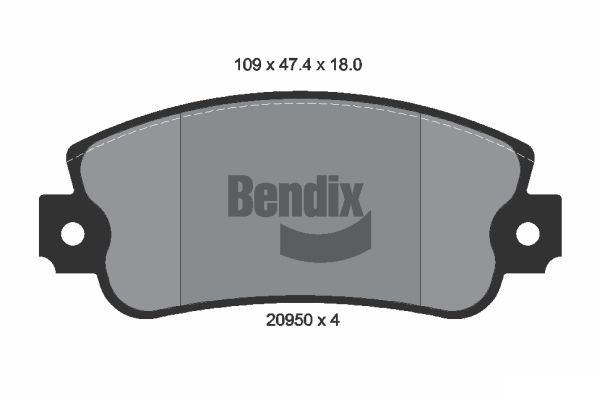 BENDIX Braking fékbetétkészlet, tárcsafék BPD1111