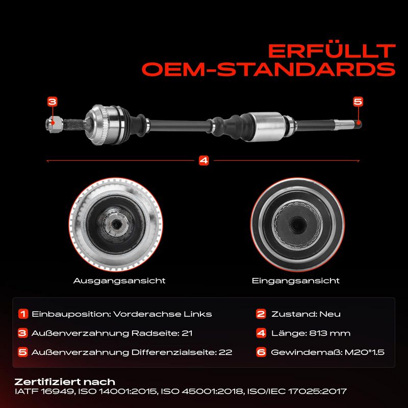 Frankberg 5481FB0010381 Drive Shaft