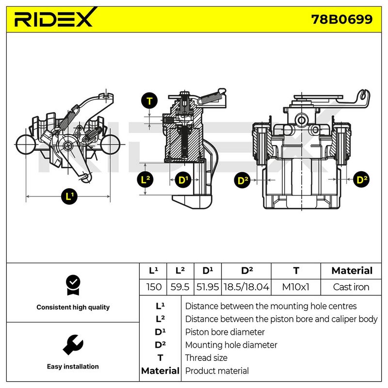 спирачен апарат RIDEX
