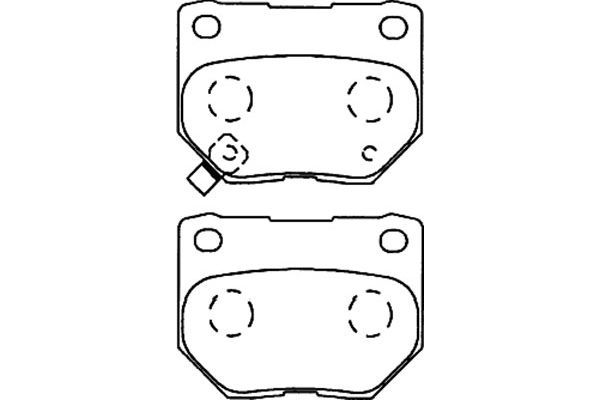 Kavo Parts Stabdžių trinkelių rinkinys, diskinis stabdys