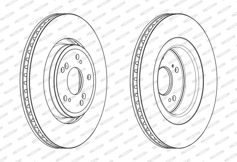 Remschijf set (2 stuks) Voor Links/Rechts past: HONDA CR-V IV 1.6D/2.2D 11.12-08.18