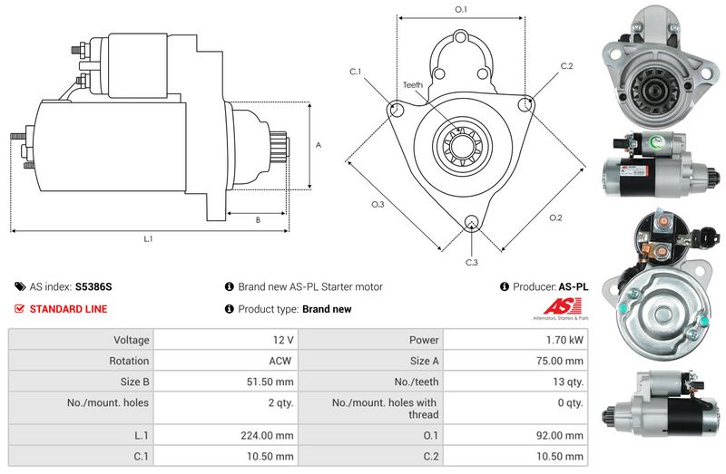AS-PL S5386S Starter