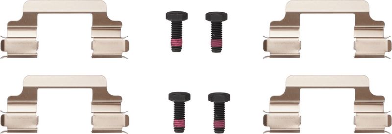 Piduriklotsi komplekt, ketaspidur, TRW GDB1631DTE