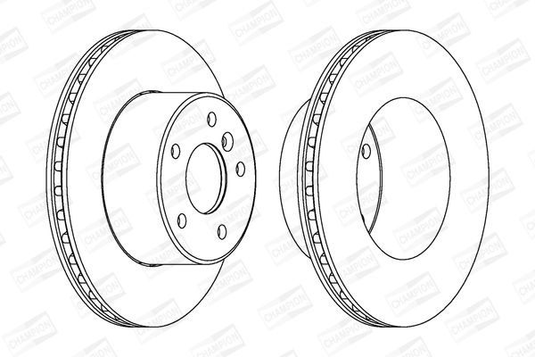 Тормозной диск CHAMPION 562685CH1