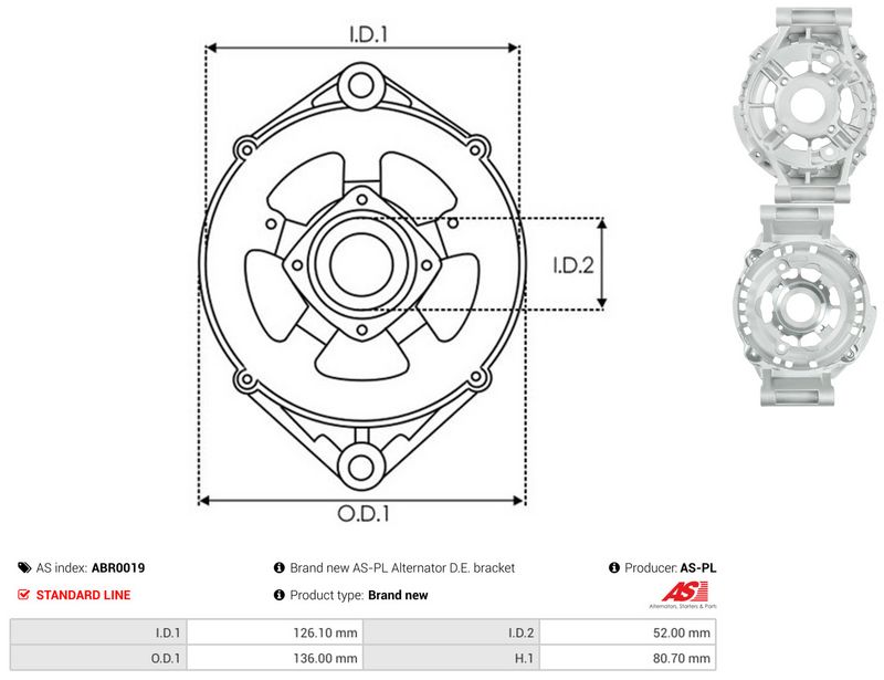 Kaitsekate, generaator, AS-PL ABR0019