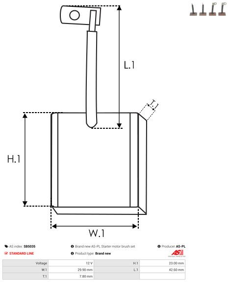 Süsinikuhari, starter, AS-PL SB5035