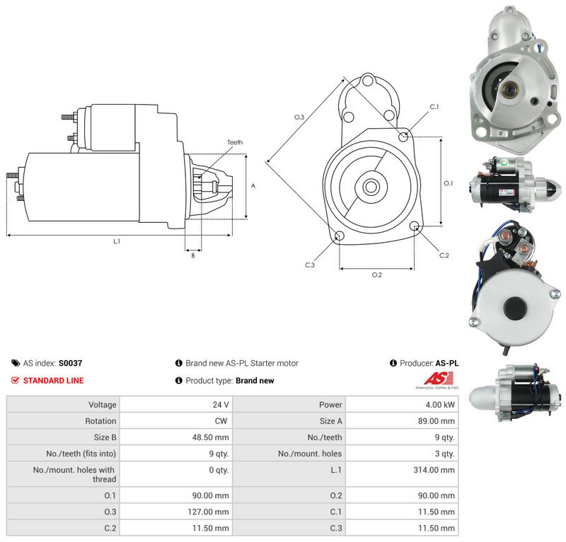 Starter, AS-PL S0037
