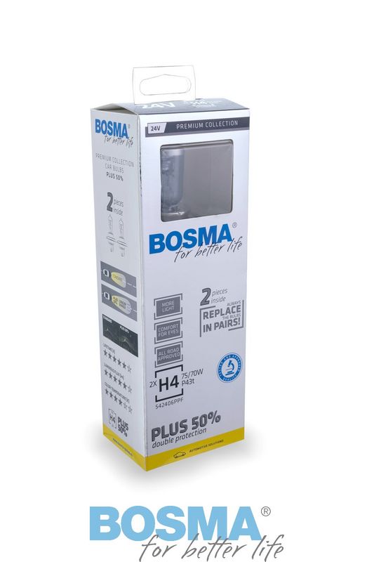BOSMA 9709 - Lemputė H4 24V 75/70W