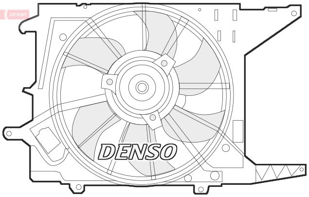 DENSO ventilátor, motorhűtés DER37003