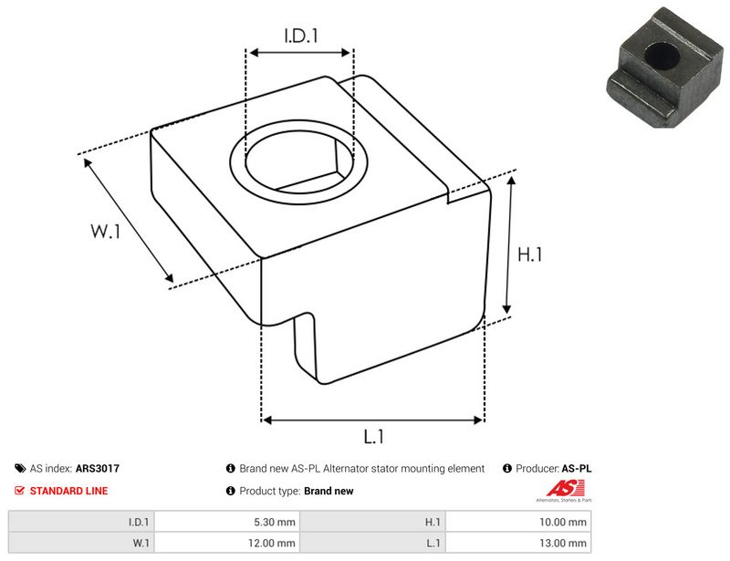 AS-PL ARS3017 Repair Set, alternator