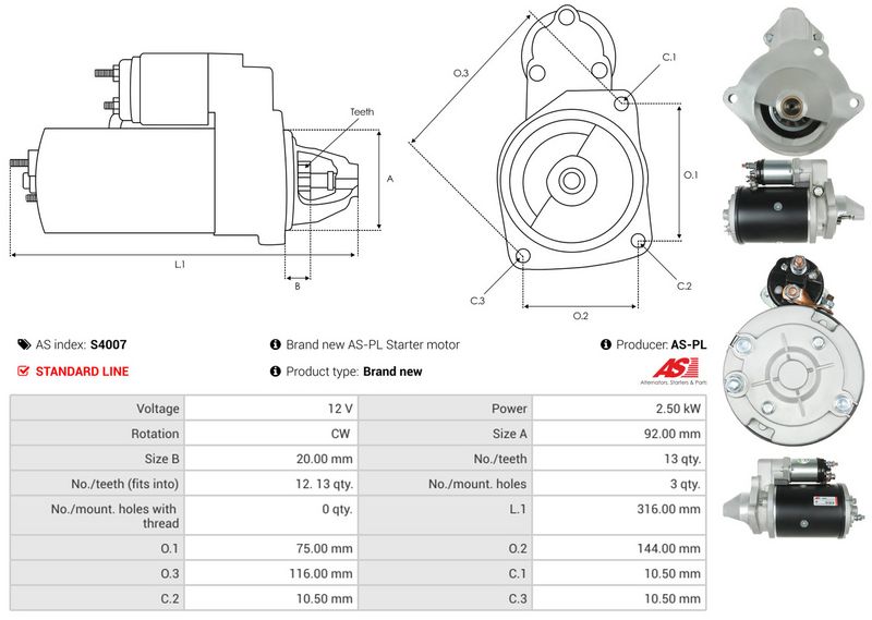 AS-PL S4007 Starter
