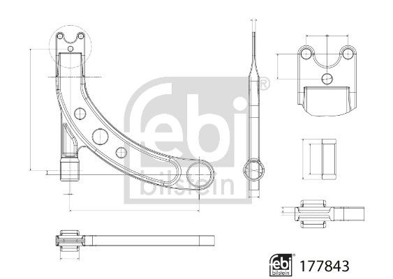 FEBI BILSTEIN 177843 Control/Trailing Arm, wheel suspension
