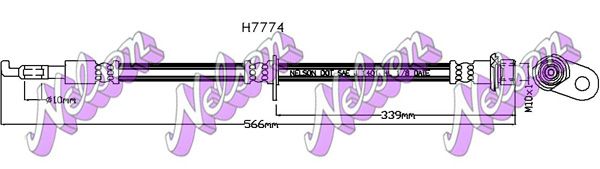 KAWE fékcső H7774