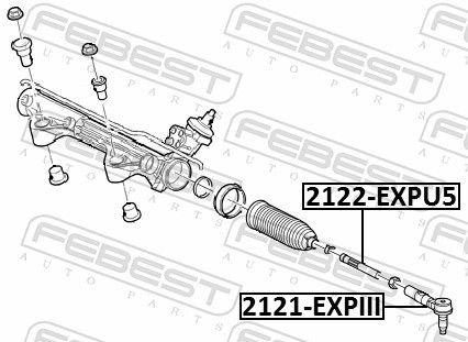 FEBEST 2122-EXPU5 Inner Tie Rod