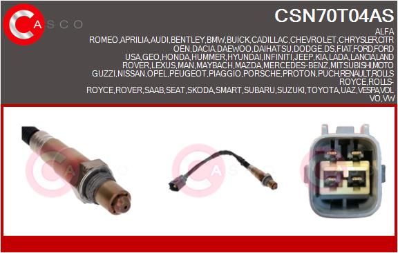 SONDA LAMBDA CASCO CSN70T04AS