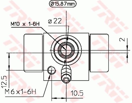 Гальмівний циліндр, Trw BWB111A