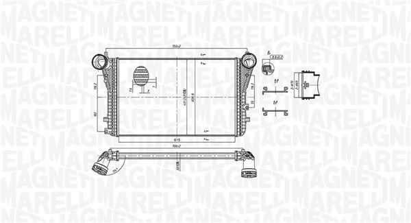 MAGNETI MARELLI 351319204040 Charge Air Cooler