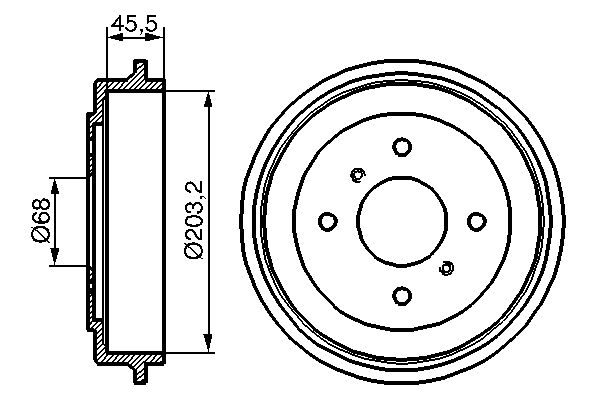 BOSCH Remtrommel 0 986 477 136