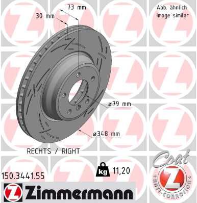 ZIMMERMANN féktárcsa 150.3441.55