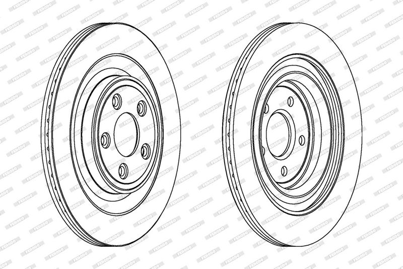 FERODO Disque de frein DDF1703