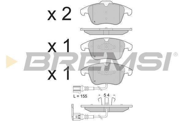 Тормозные колодки пер. Tiguan 07-/Sharan 10- (Ate-Teves)