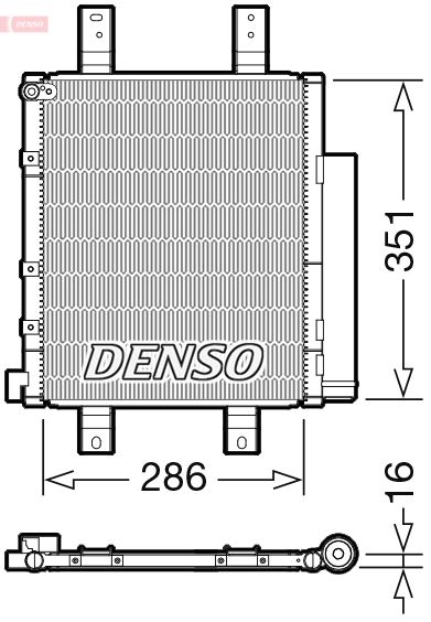 DENSO kondenzátor, klíma DCN35005