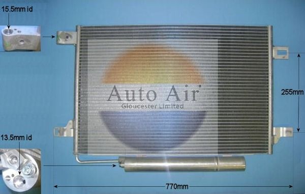 Auto Air Gloucester 16-9925 Condenser, air conditioning