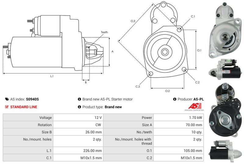 AS-PL S0940S Starter