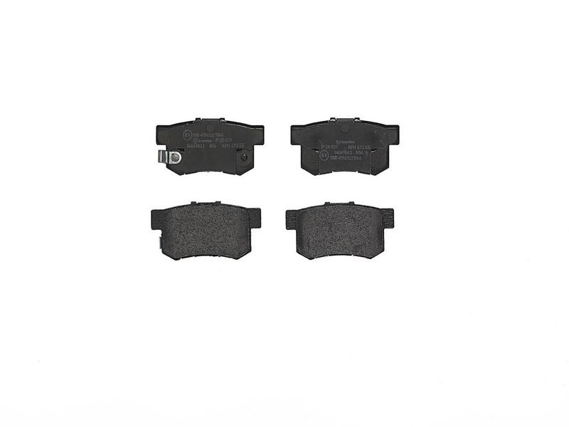 комплект спирачно феродо, дискови спирачки BREMBO