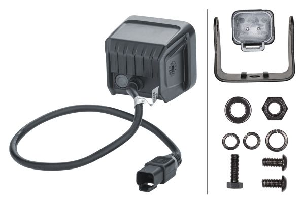 Koplamp (LED, 12/24V, 20W, 1400lm, 5700K, aantal diodes: 4 500mmx72mmx60mm)
