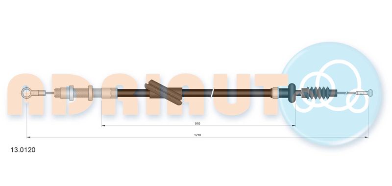 ADRIAUTO 13.0120 - Cable Pull, clutch control