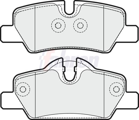 Fahren Brake Pad Set, disc brake FBP3378