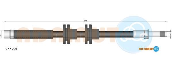 Гальмівний шланг, Adriauto 27.1229