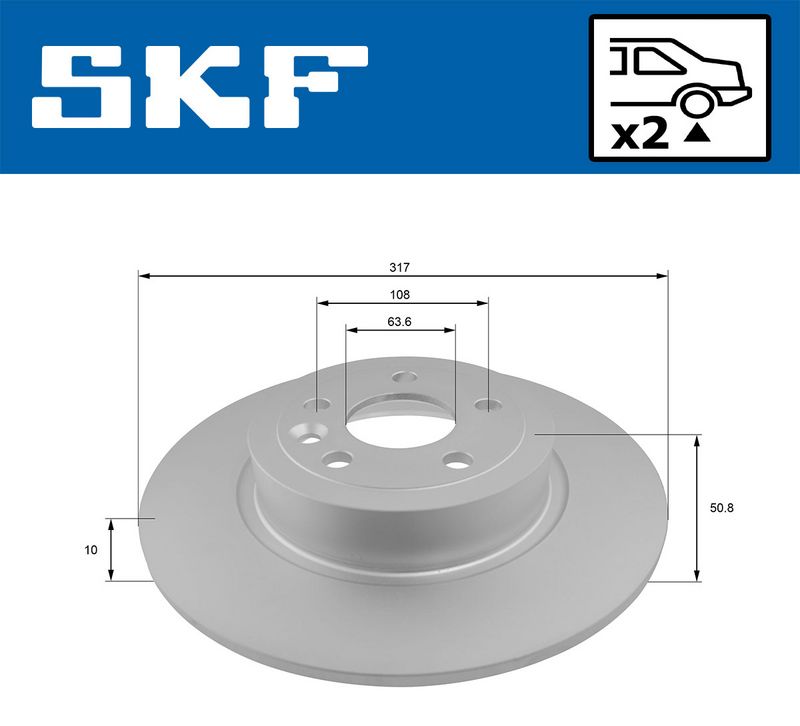 спирачен диск SKF