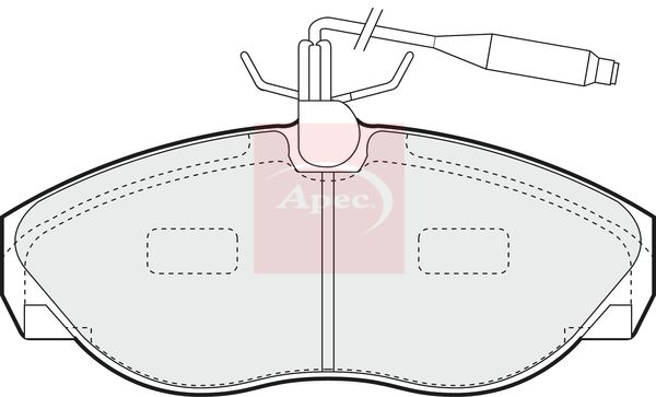 APEC Brake Pad Set, disc brake PAD867