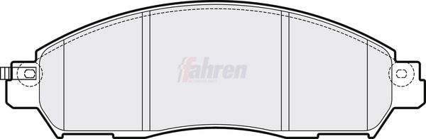 Fahren Brake Pad Set, disc brake FBP3761