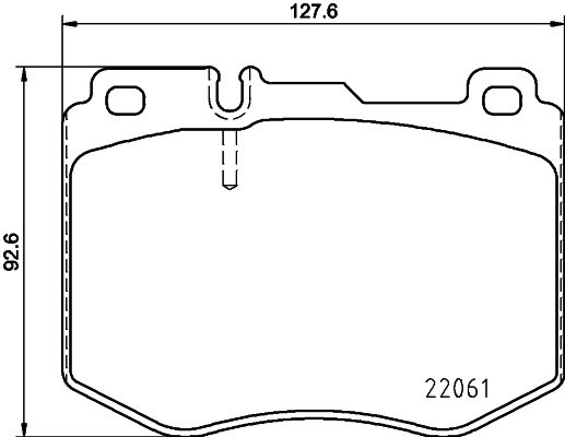 HELLA Mercedess Гальмівні колодки передній C-Class W205,E-Class W213 14-