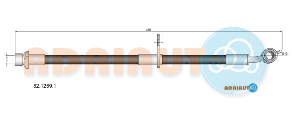 ADRIAUTO TOYOTA шланг гальмівний задній лівий AVENSIS -18